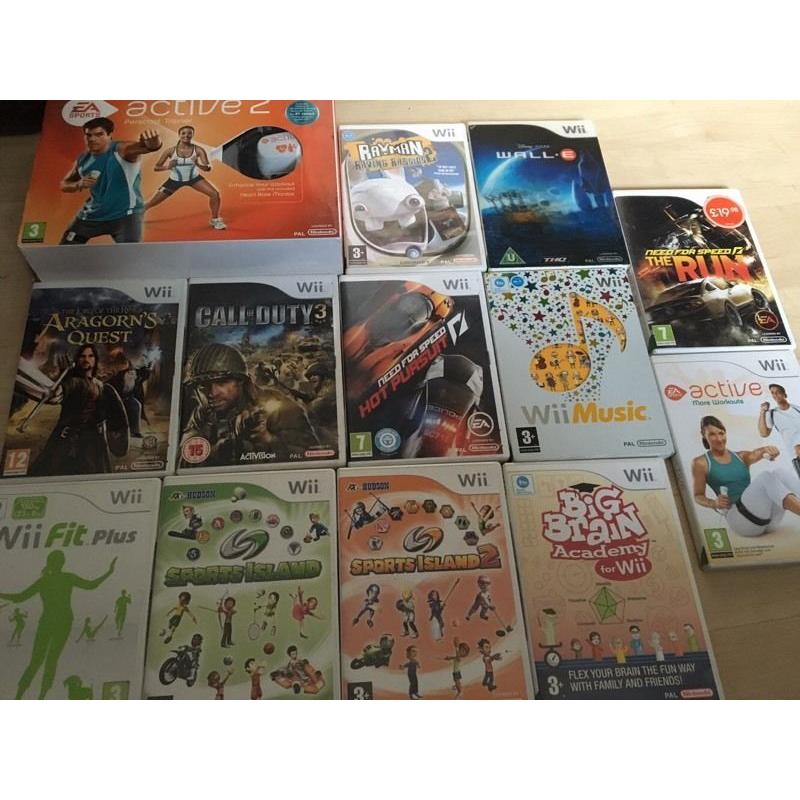 Wii wii fit and 13 games