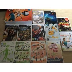 Wii wii fit and 13 games
