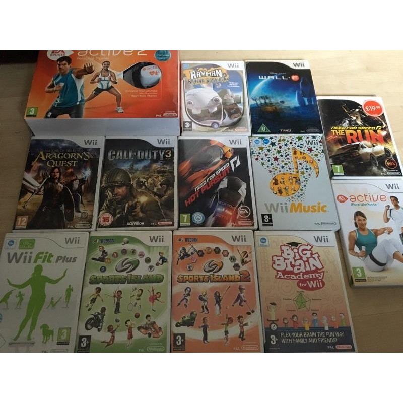 Wii wii fit and 13 games