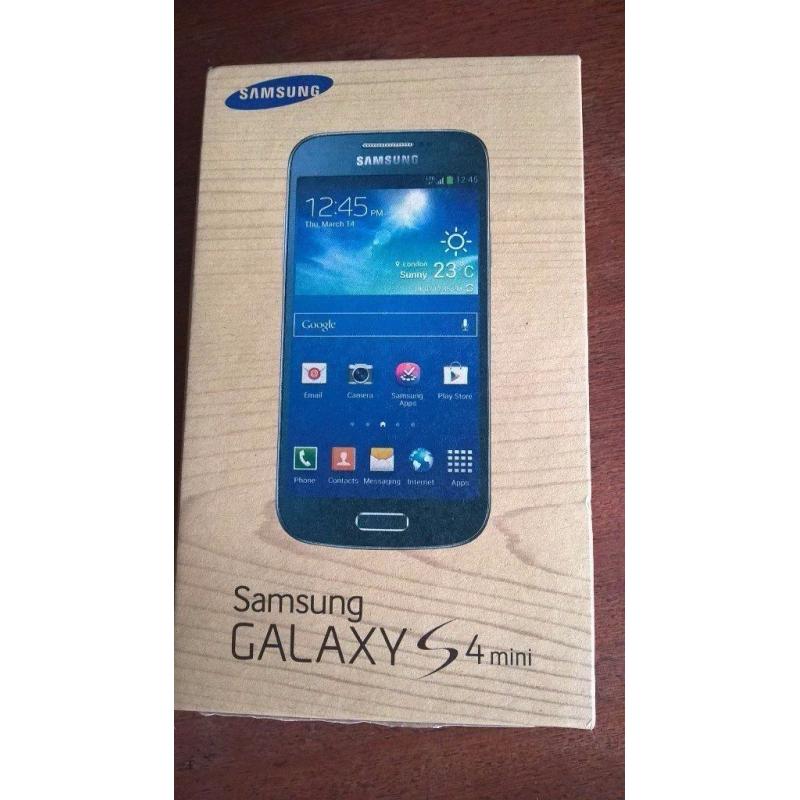 Samsung S4 mini boxed with charger and accessories Unlocked