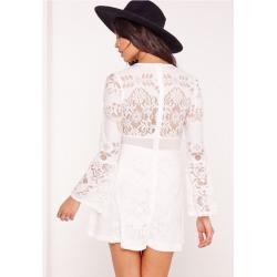 Size 8 Missguided White Lace Skater Dress still with tags
