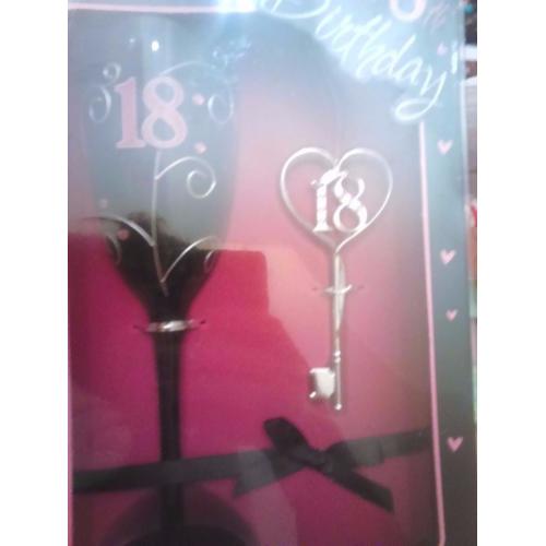 18th glass + key