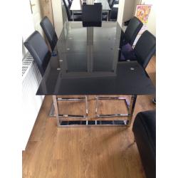Dining room table and chairs