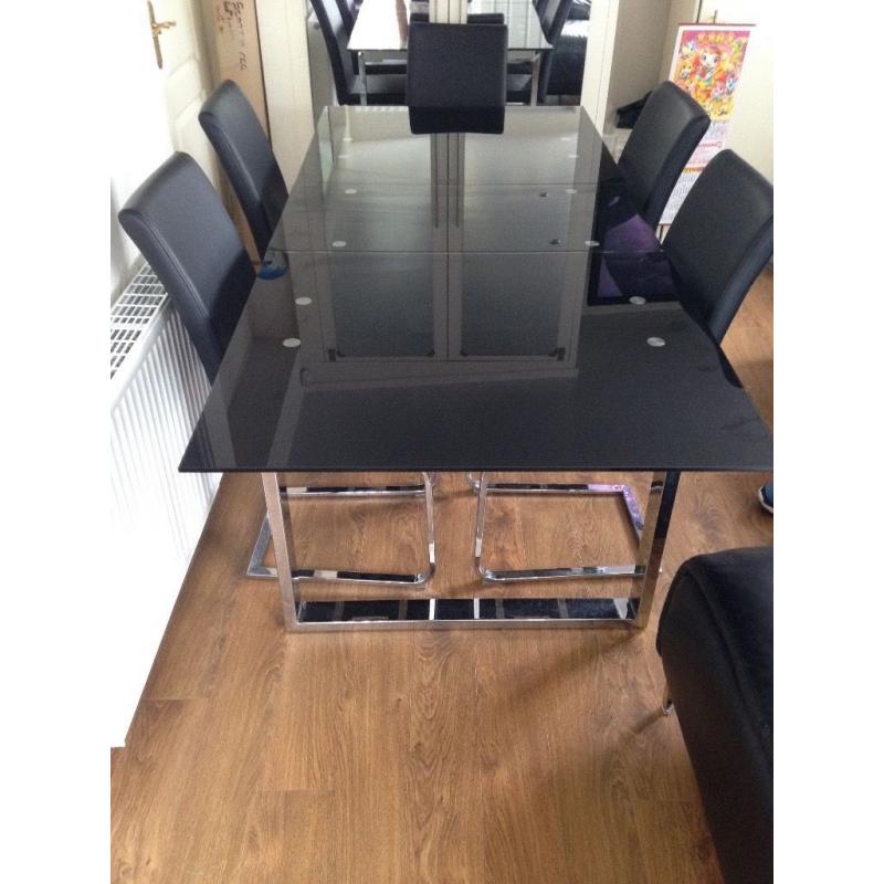 Dining room table and chairs