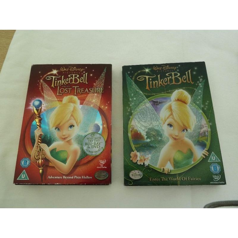 DVDS. 3 X CHILDRENS MOVIE DVDS. 2 X TINKERBELL. 1 X JOSEPH KING OF DREAMS