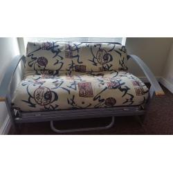 Double metal action sofa bed