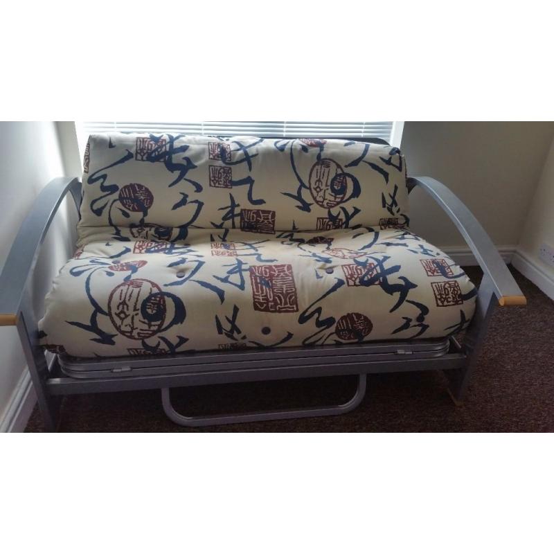 Double metal action sofa bed