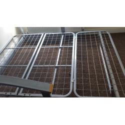 Double metal action sofa bed