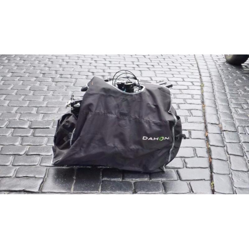 Top brand Dahon folding bike including case. As new and nearly half the current price.