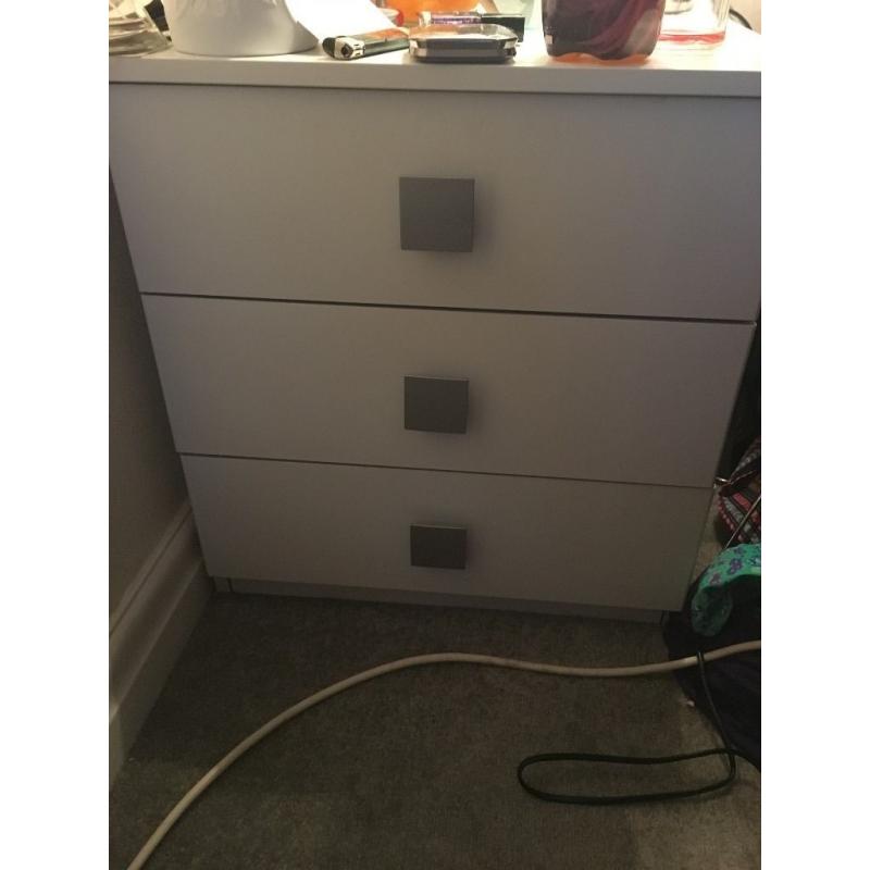 3 Door wardrobe and bedside cabinet