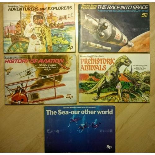 Eleven full sets of Brooke Bond tea card albums