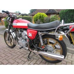 1977 Moto Morini 3 1/2 Strada. Rare Italian classic V twin motorbike in very good condition