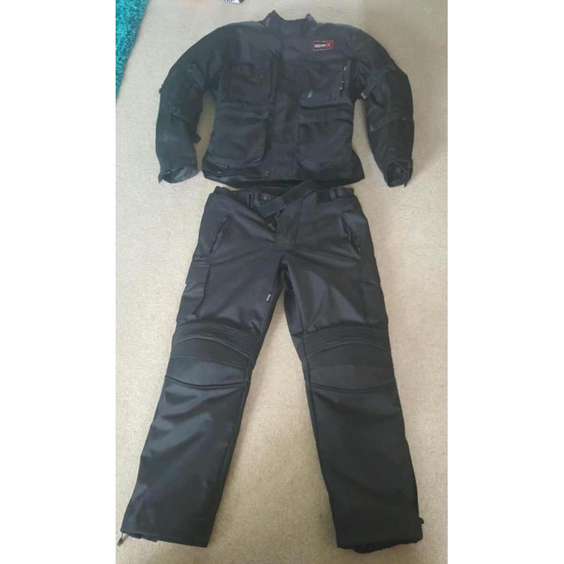 Motorcycle jacket and trousers