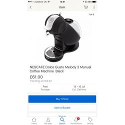 Nescafé dolce gusto coffee machine