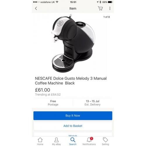 Nescafé dolce gusto coffee machine