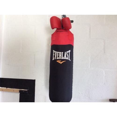 Punch bag,boxing gloves,pads,wrist sweat bands,weighted skipping ropes