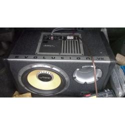 vibe cbr subwoofer an built in amp with all cables