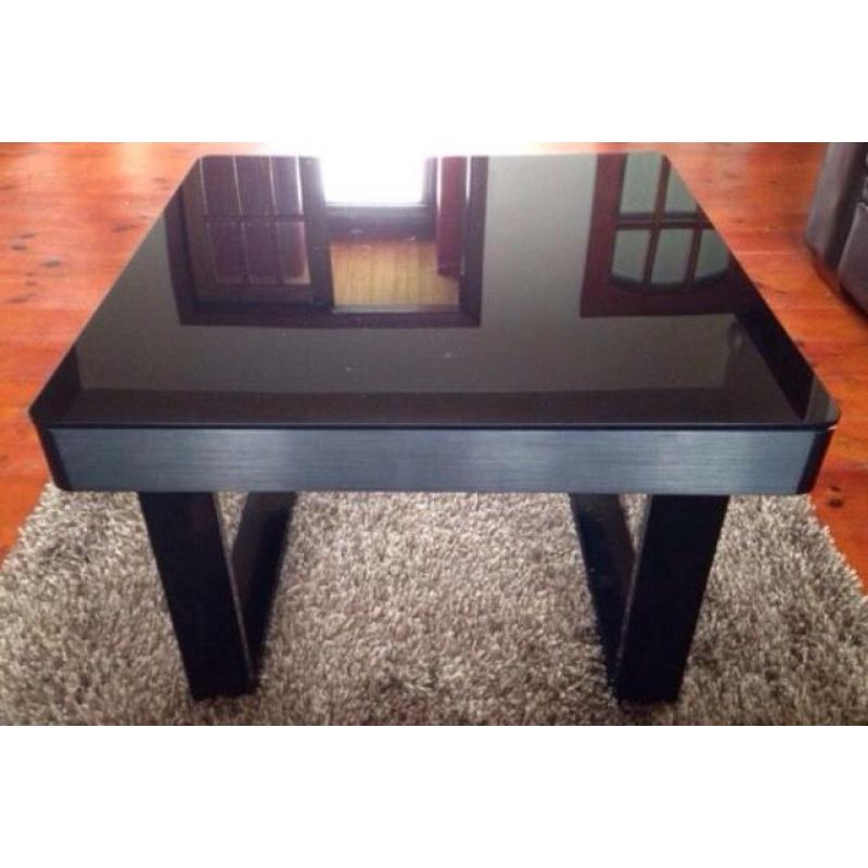 Black Glass Coffee Table