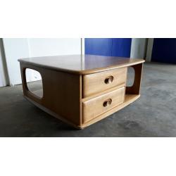 ERCOL PANDORA COFFEE TABLE ELM BLONDE GOLDEN DAWN RETRO VINTAGE DELIVERY AVAILABLE