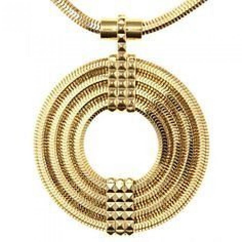 Yellow Gold Lara Bohinc Apollo Designer Necklace Pendant
