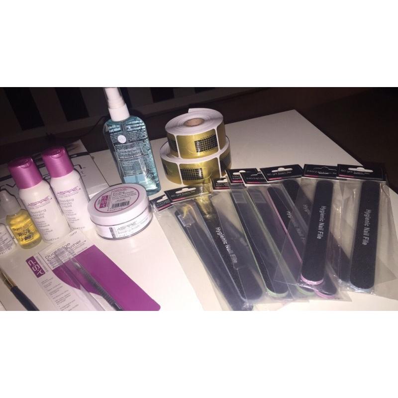 Brand new lash/acrylic nail kit!