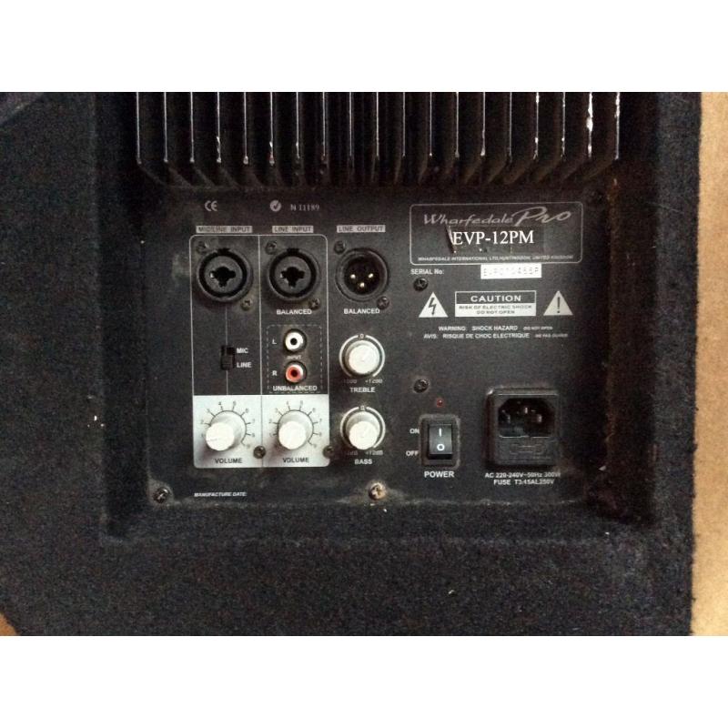 PA monitor/speaker - Wharfedale Pro EVP 12 PM 300W