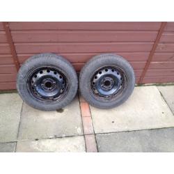 various car tyres,all good tread on rims..
