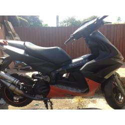 two peugeot mopeds 50cc and 125cc