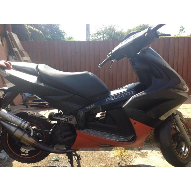 two peugeot mopeds 50cc and 125cc