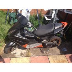 two peugeot mopeds 50cc and 125cc