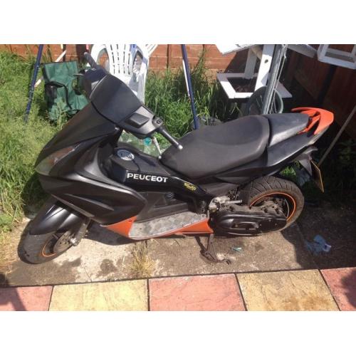 two peugeot mopeds 50cc and 125cc