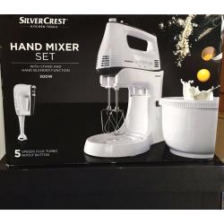 Electric Hand Mixer Set - Silver Crest + FREE items