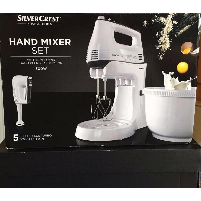 Electric Hand Mixer Set - Silver Crest + FREE items