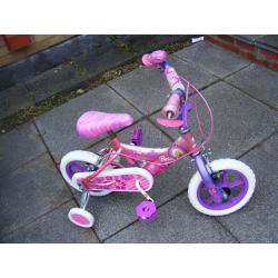 12" WHEEL BARBIE BIKE IN GREAT WORKING ORDER-HARDLY USED