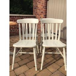 Farmhouse solid pine table and 4 X chairs