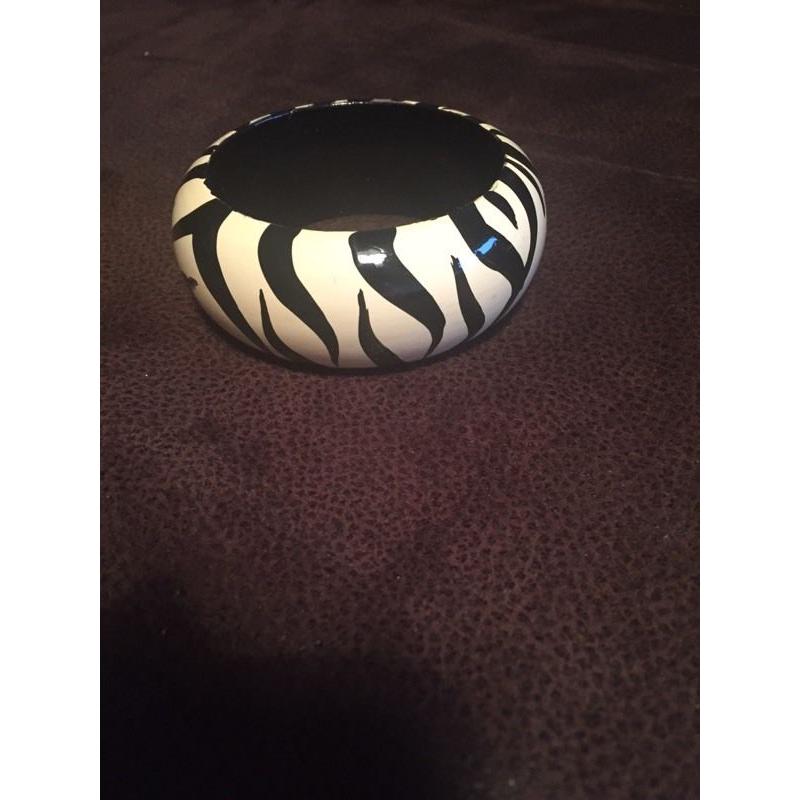 Zebra print bangle