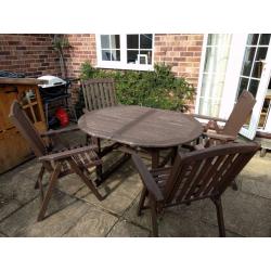 Lovely Wooden Outdoor Furniture Set