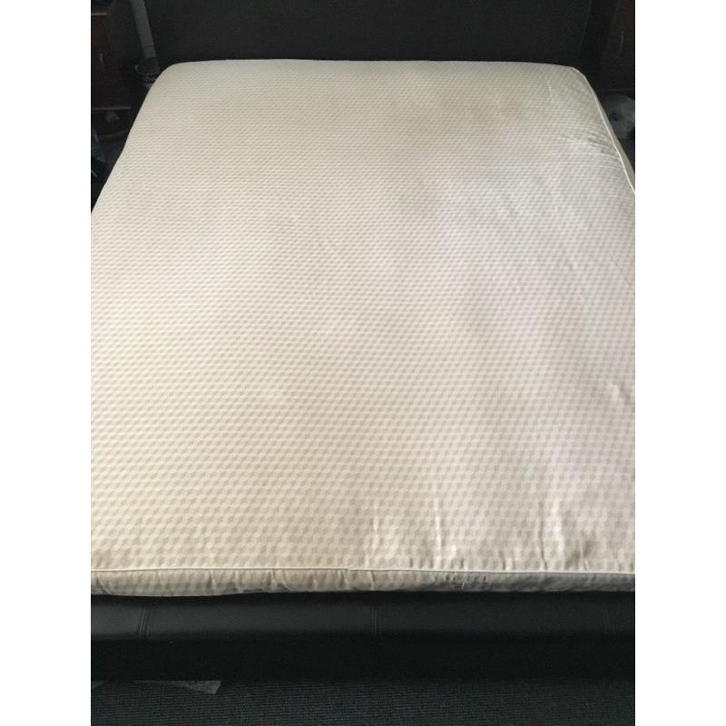 King size leather bed