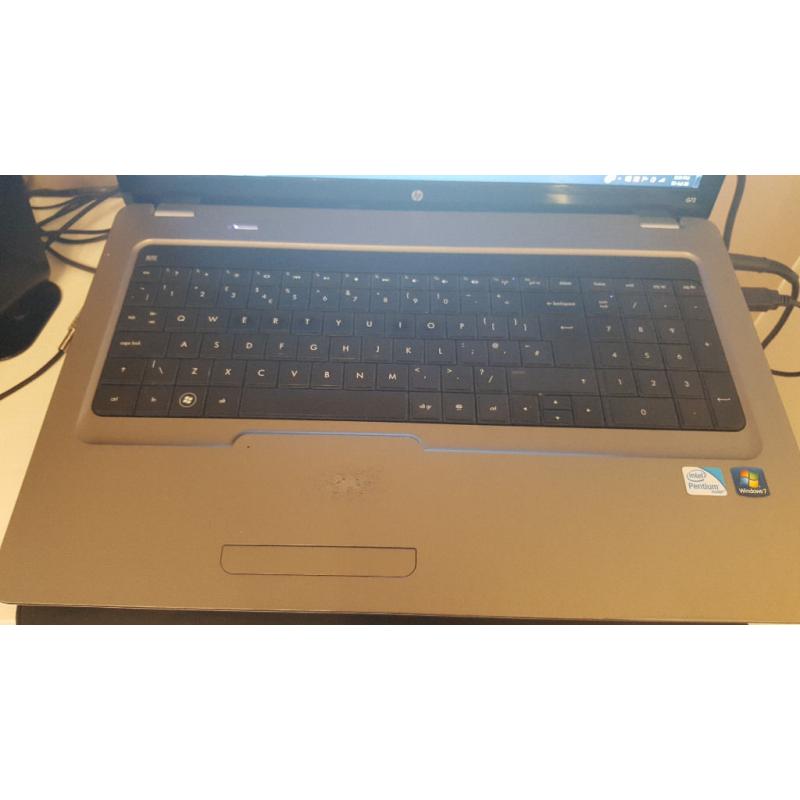 HP G72 laptop 17.3" screen 500GB HDD 4GB RAM 2.2Ghz Windows 7 Intel Pantium in very good condition