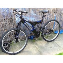 MENS SILVERFOX ORB DUAL SUSPENSION DOUBLE DISC BRAKE MOUNTAIN BIKE