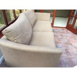 Double John lewis sofa bed plus footstool