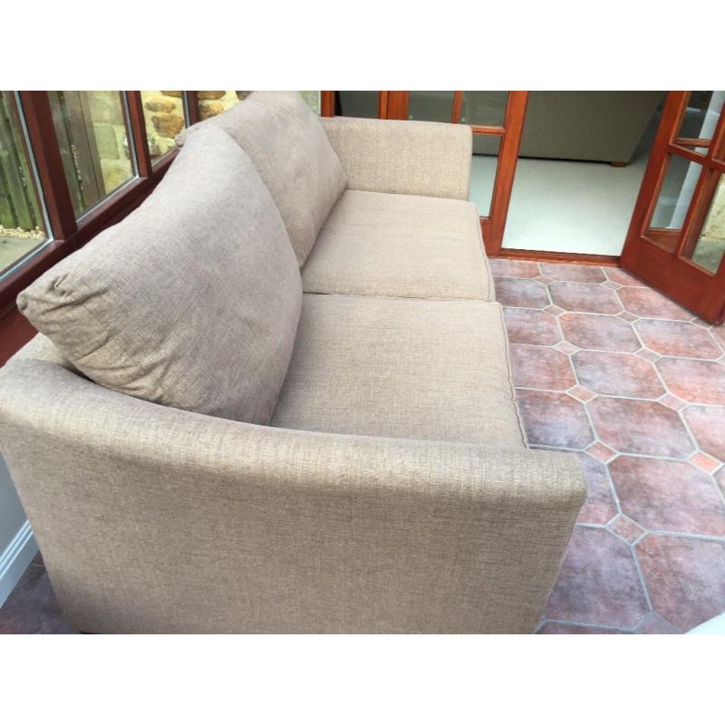 Double John lewis sofa bed plus footstool
