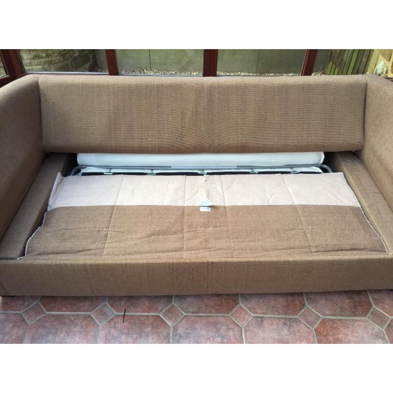 Double John lewis sofa bed plus footstool