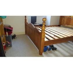 King-sized oak bed looking for new loving home ASAP!