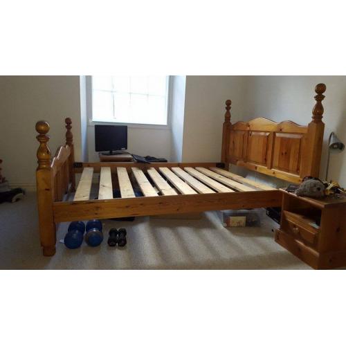 King-sized oak bed looking for new loving home ASAP!