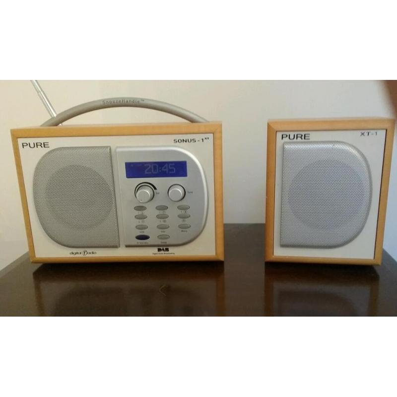 Pure Dab Clock Radio With Stereo Speaker