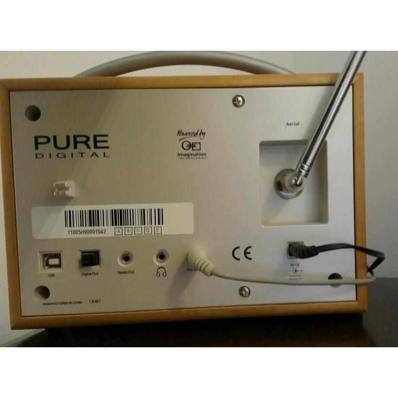 Pure Dab Clock Radio With Stereo Speaker