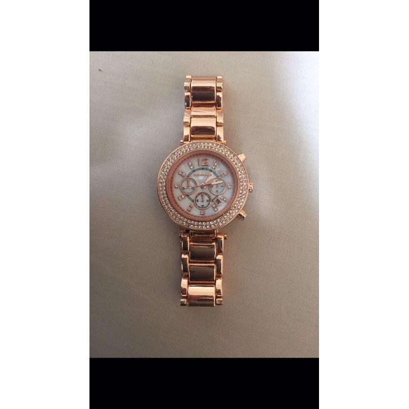 Michael kors rose gold ladies watch
