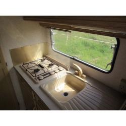 Abbey Piper 212 lightweight touring caravan with Awning.