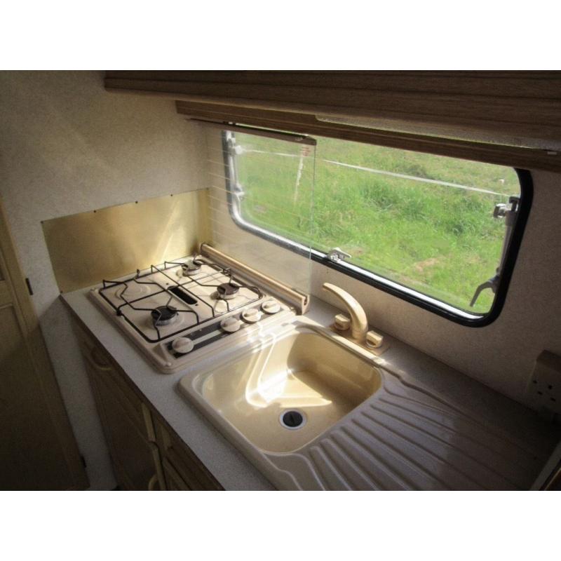 Abbey Piper 212 lightweight touring caravan with Awning.